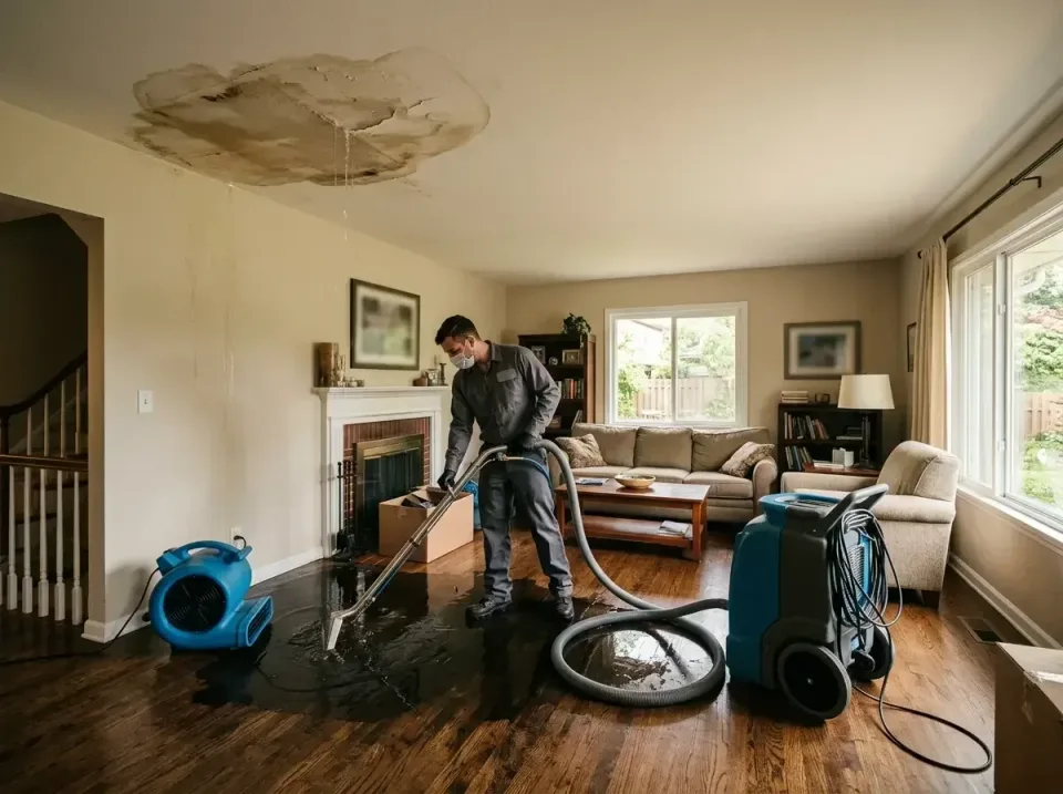 attic-pipe-burst-ceiling-drip-008 — frequently asked questions, Water Damage Restoration & Carpet Care in Spanish Lake, MO